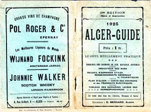 LE GUIDE DE LA VILLE D ALGER 1925